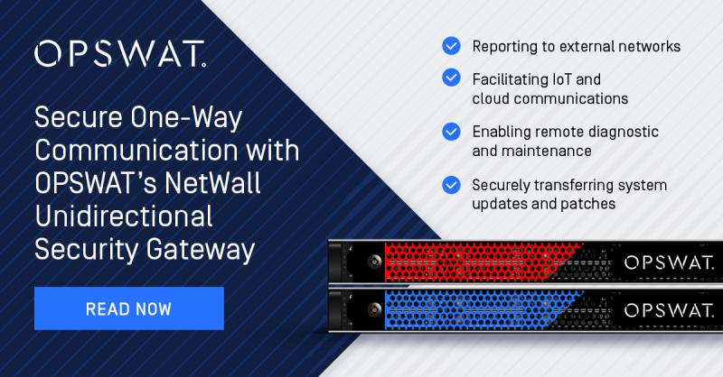 You are currently viewing Secure One-Way Communication with OPSWAT’s NetWall Unidirectional Security Gateway